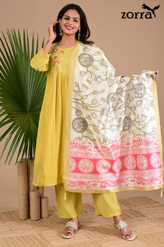 Zorra Mul Chanderi 3pc set