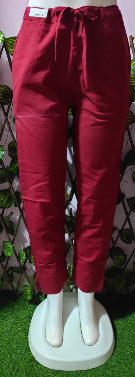 Cotton linen kurti pant