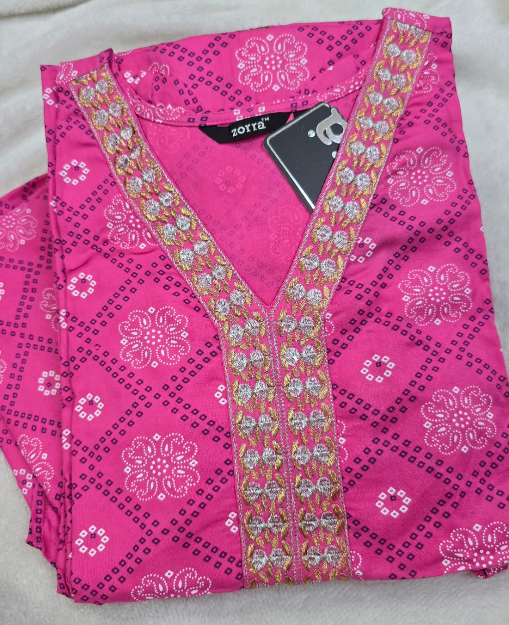 Zorra Rayon Embriodery Kurti