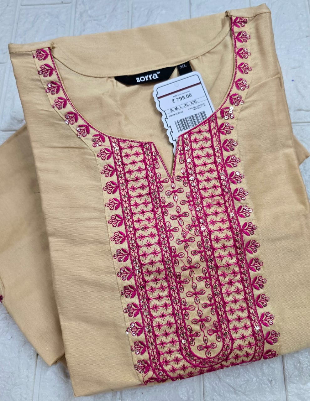 Zorra Silk Straight Cut Kurtis