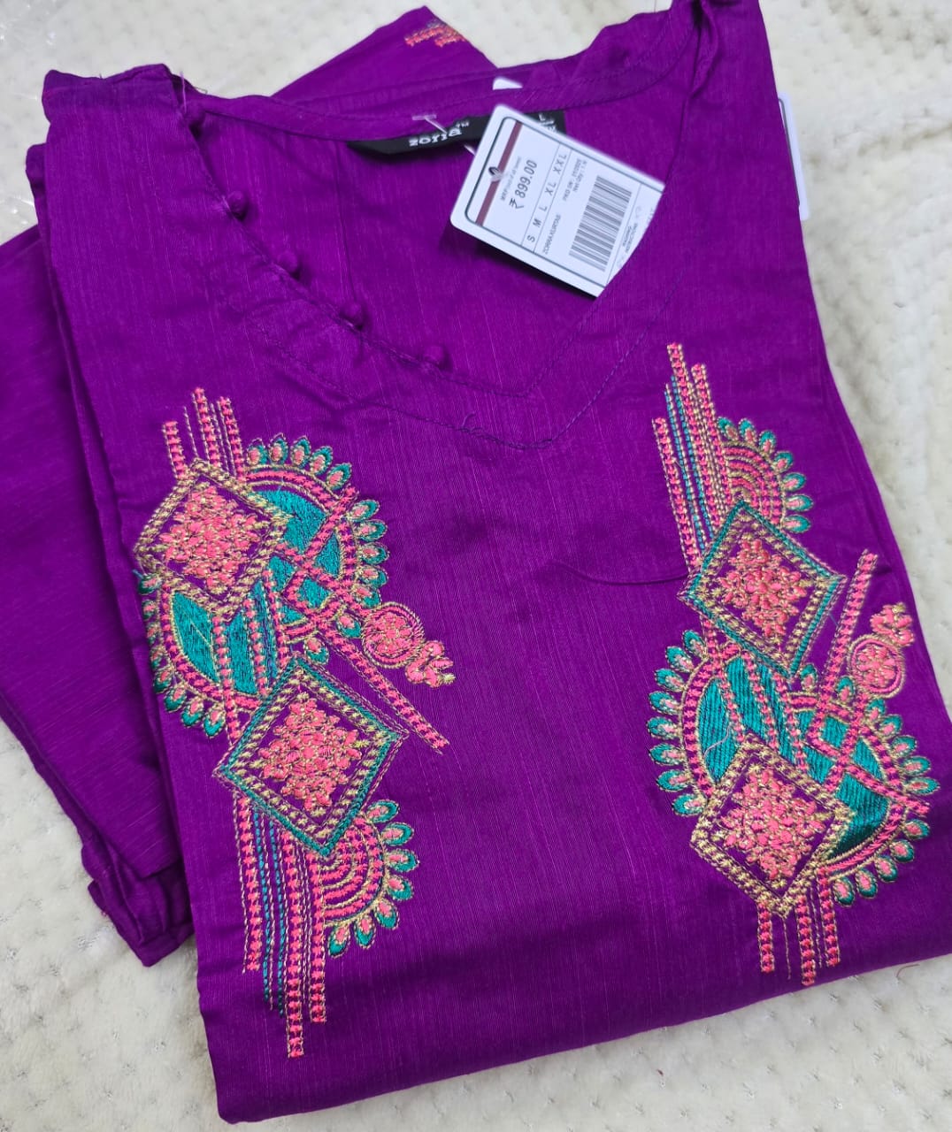 Zorra Silk Straight Cut Kurtis