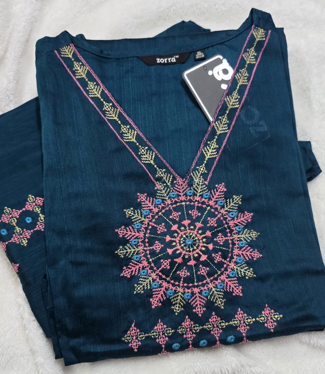 Zorra Silk Straight Cut Kurtis