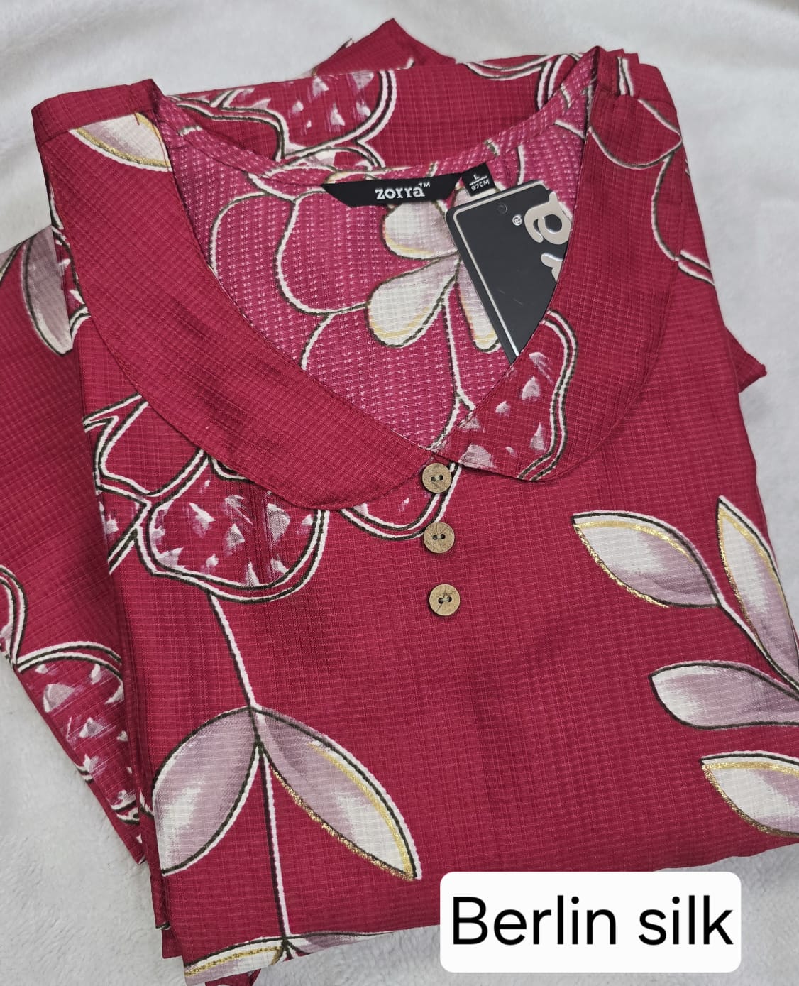 Zorra Silk Straight Cut Kurtis