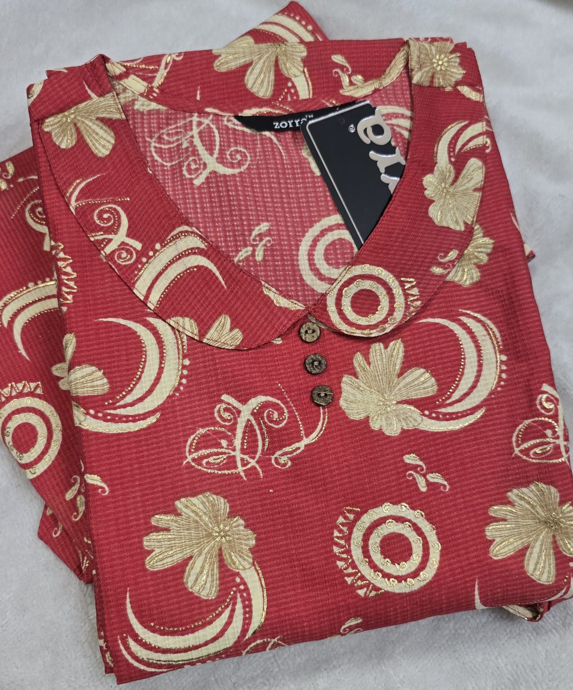 Zorra Silk Straight Cut Kurtis