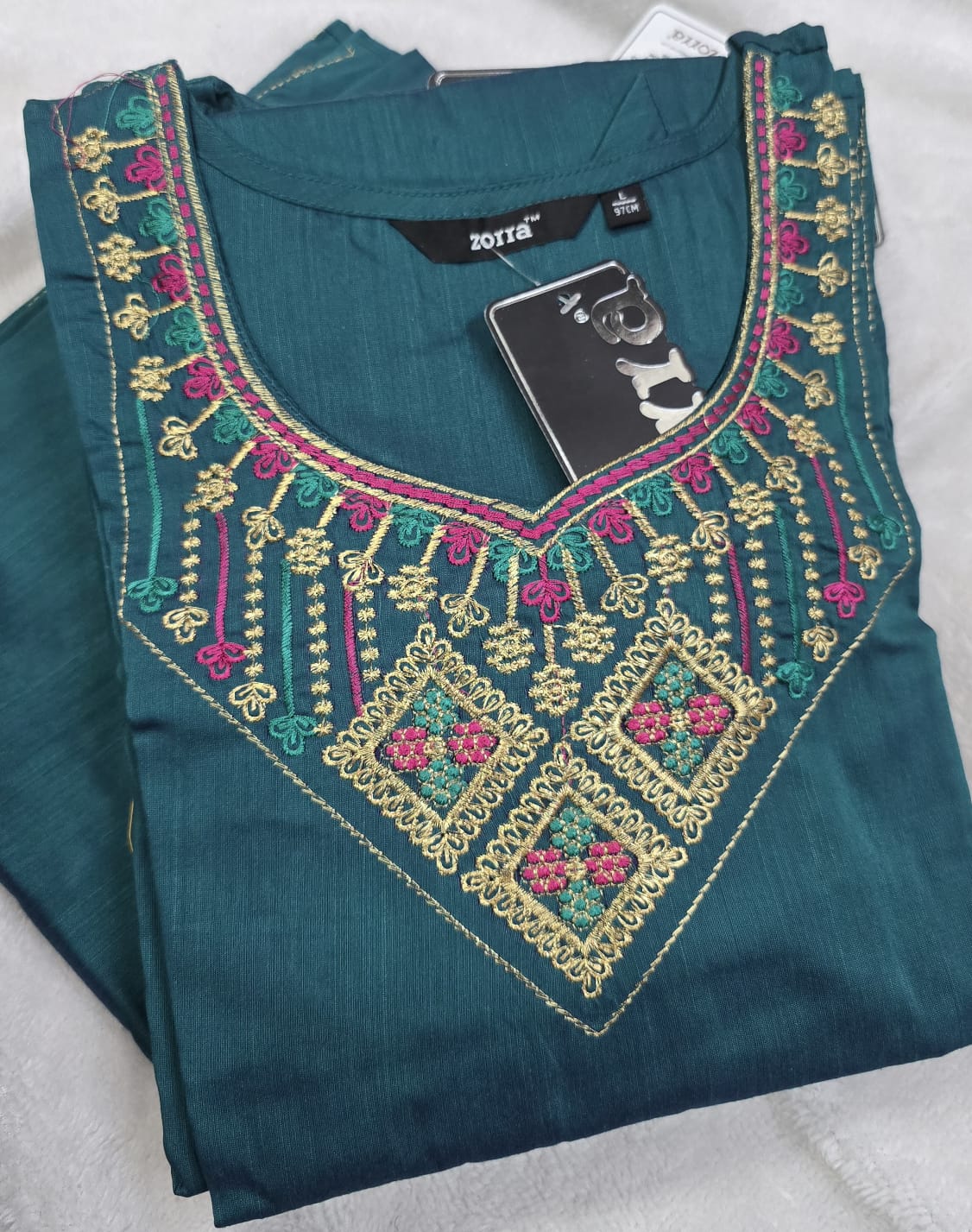 Zorra Silk Straight Cut Kurtis