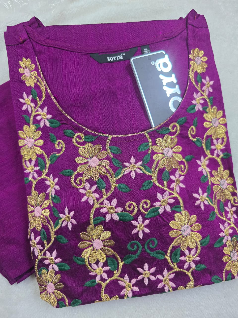 Zorra Silk Straight Cut Kurtis
