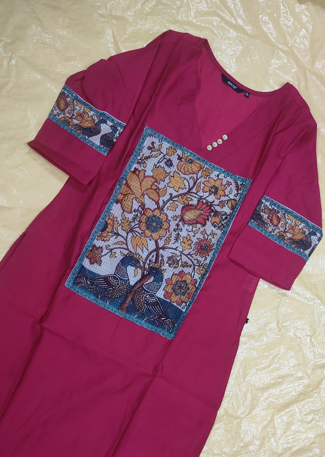 Zorra Vatican Silk Designer Kurti
