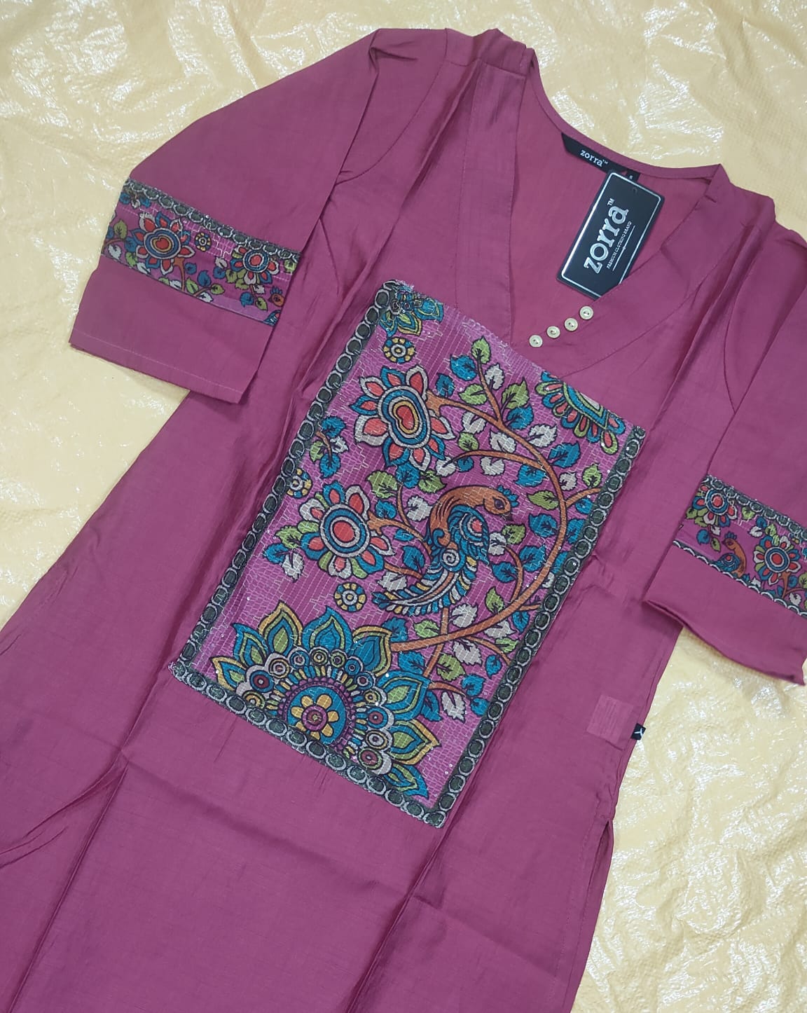 Zorra Vatican Silk Designer Kurti