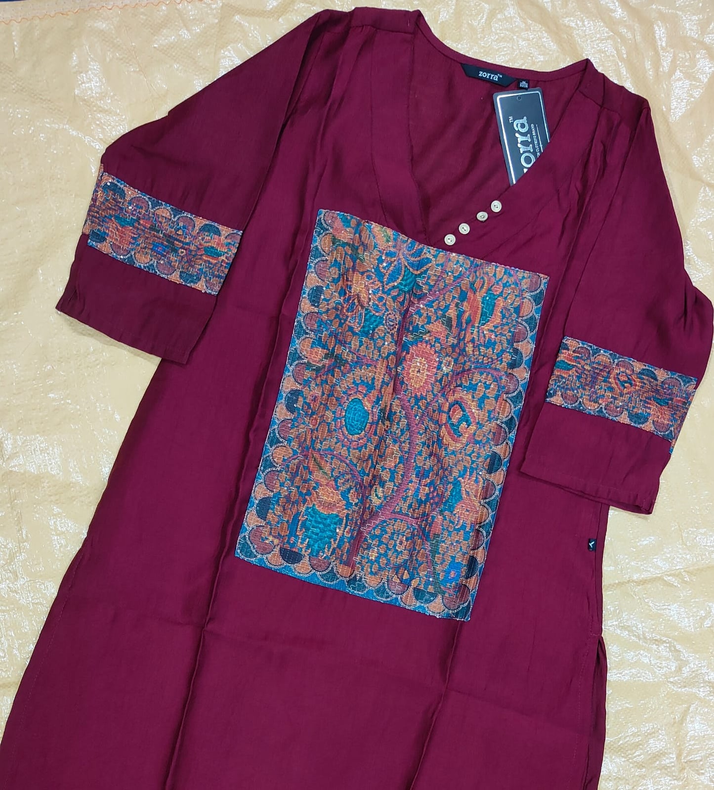 Zorra Vatican Silk Designer Kurti
