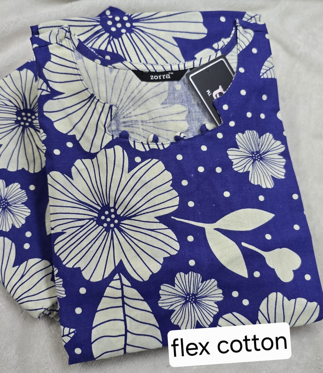 Zorra Cotton Straight Cut Kurtis