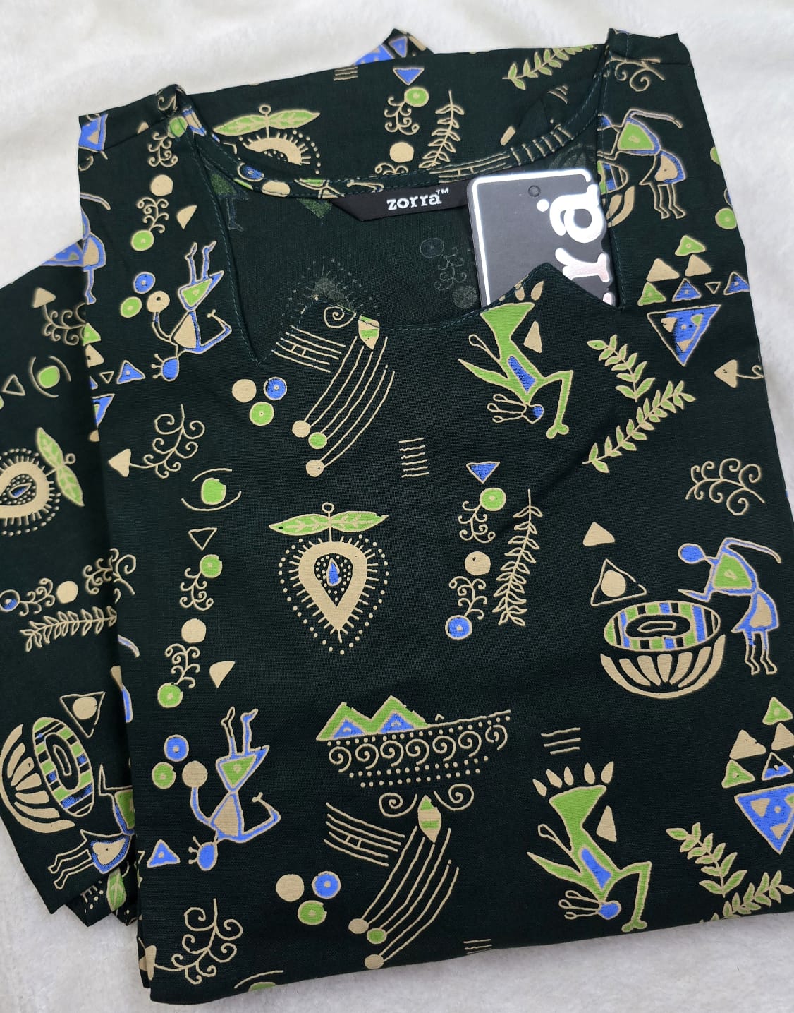 Zorra Cotton Straight Cut Kurtis
