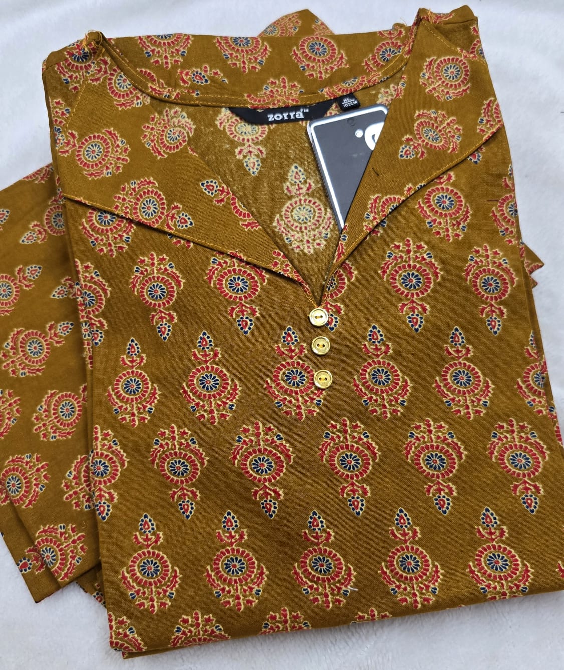 Zorra Cotton Straight Cut Kurtis
