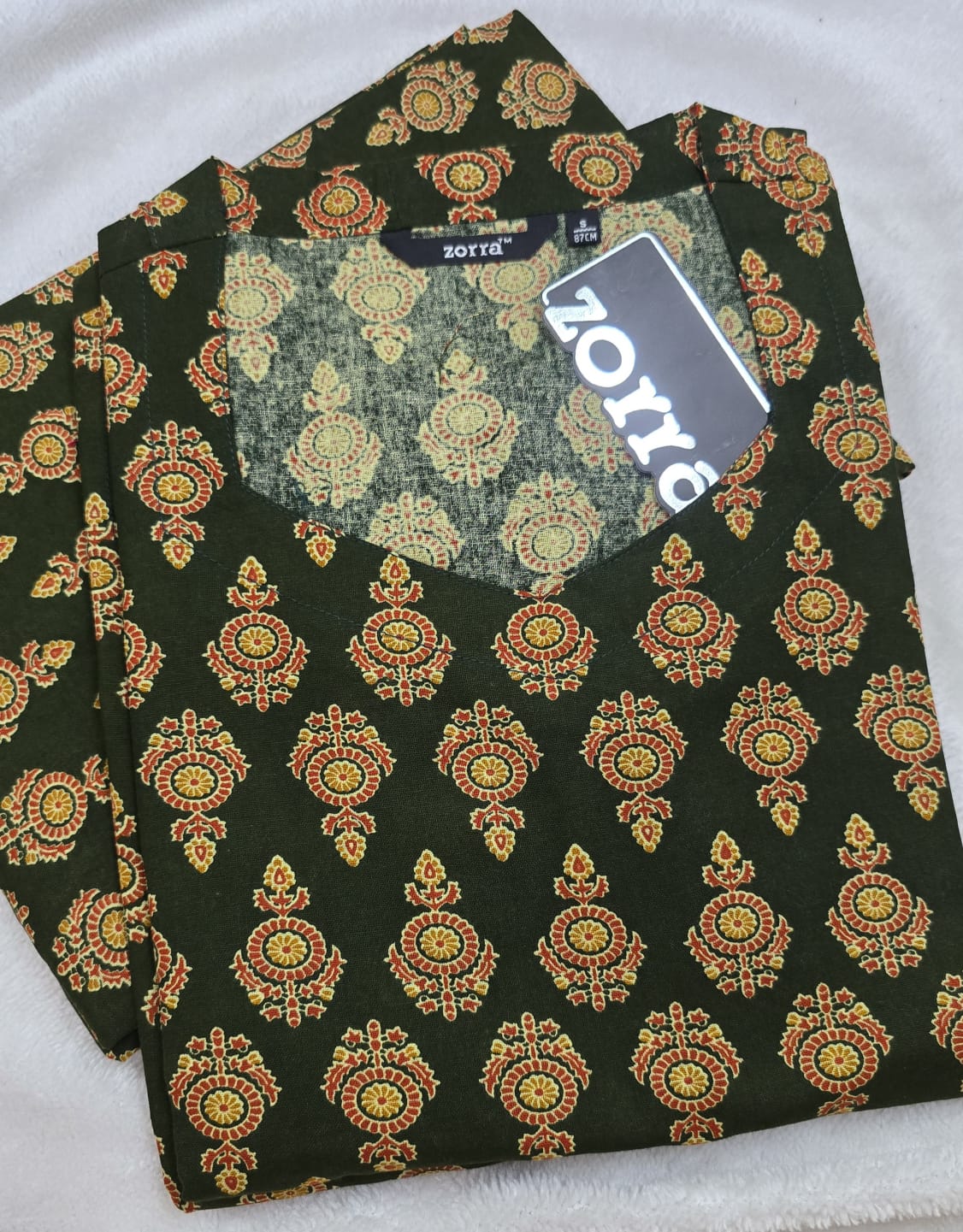 Zorra Cotton Straight Cut Kurtis