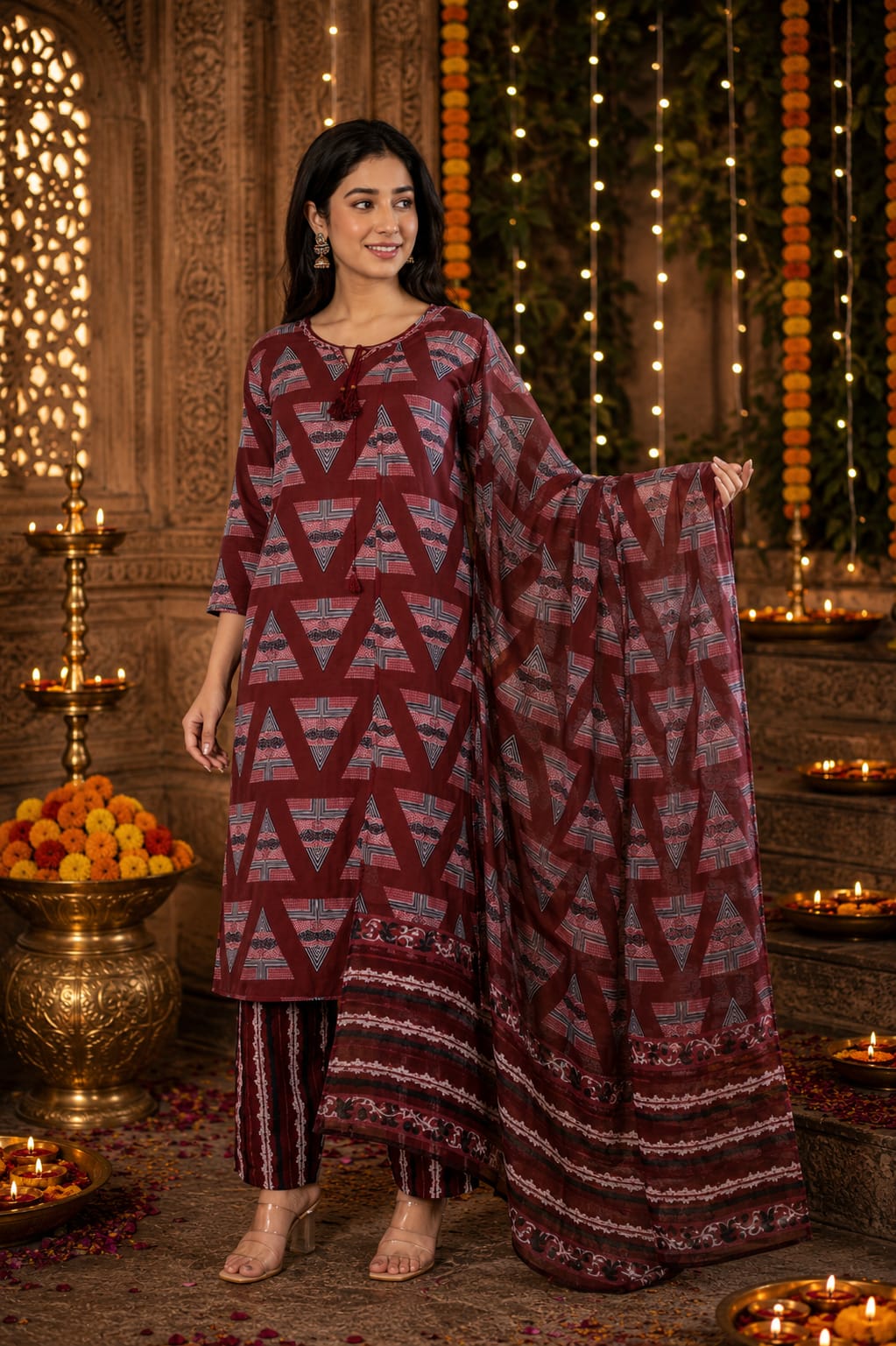 Mul Cotton Printed 3pc set