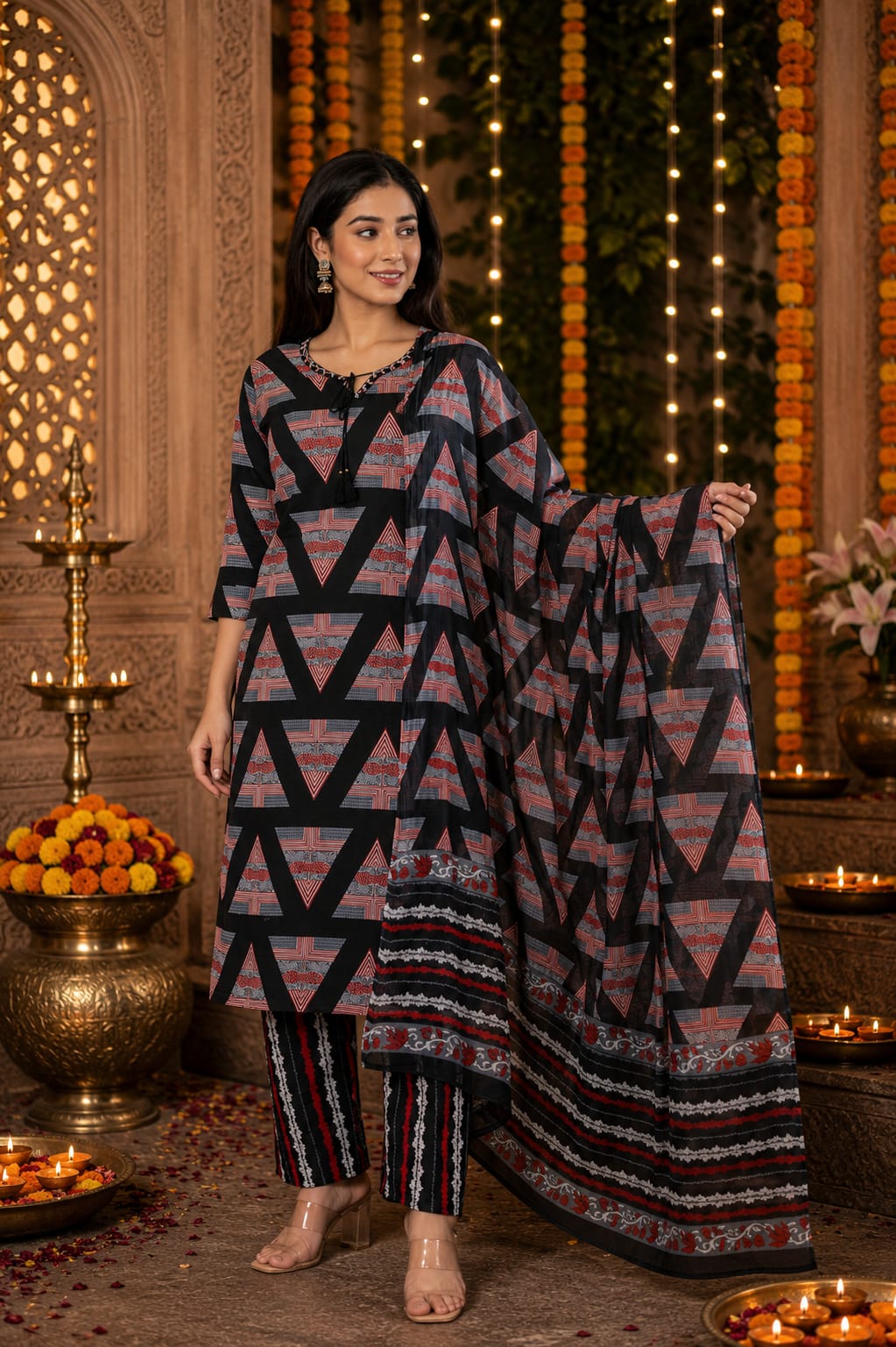 Mul Cotton Printed 3pc set