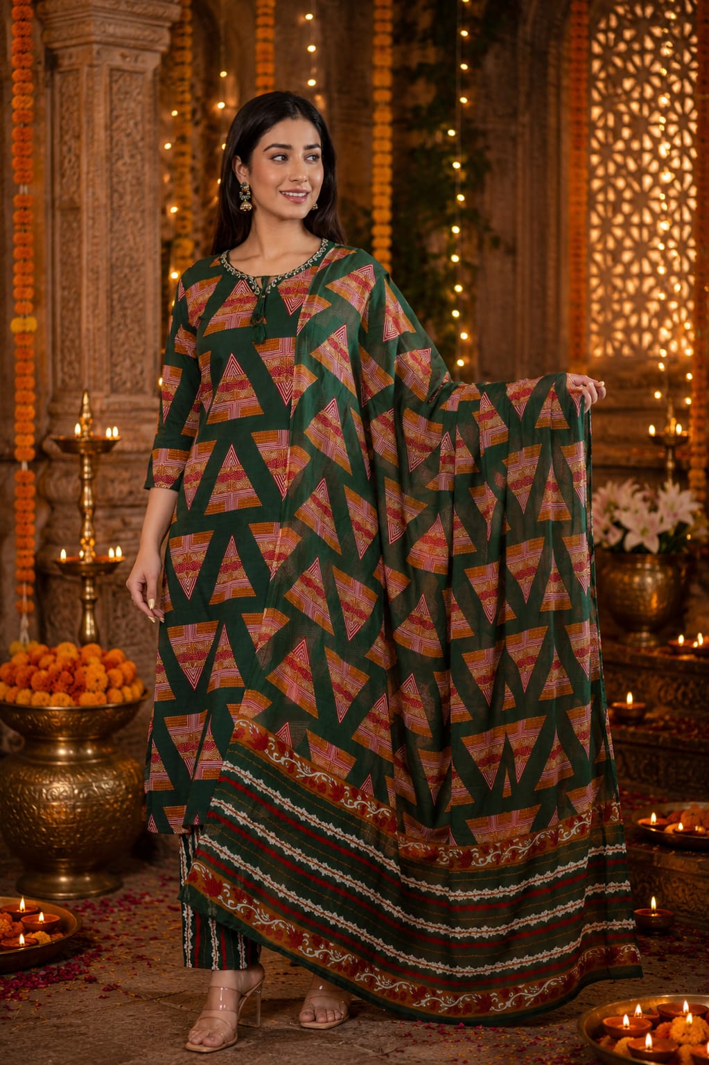 Mul Cotton Printed 3pc set