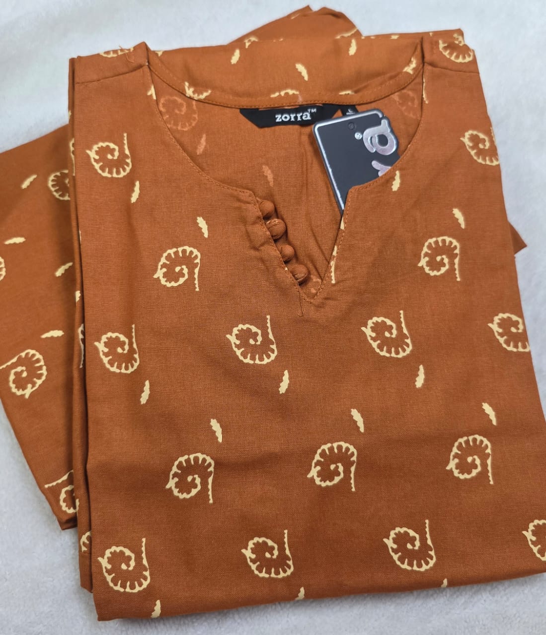 Zorra Cotton Straight Cut Kurtis
