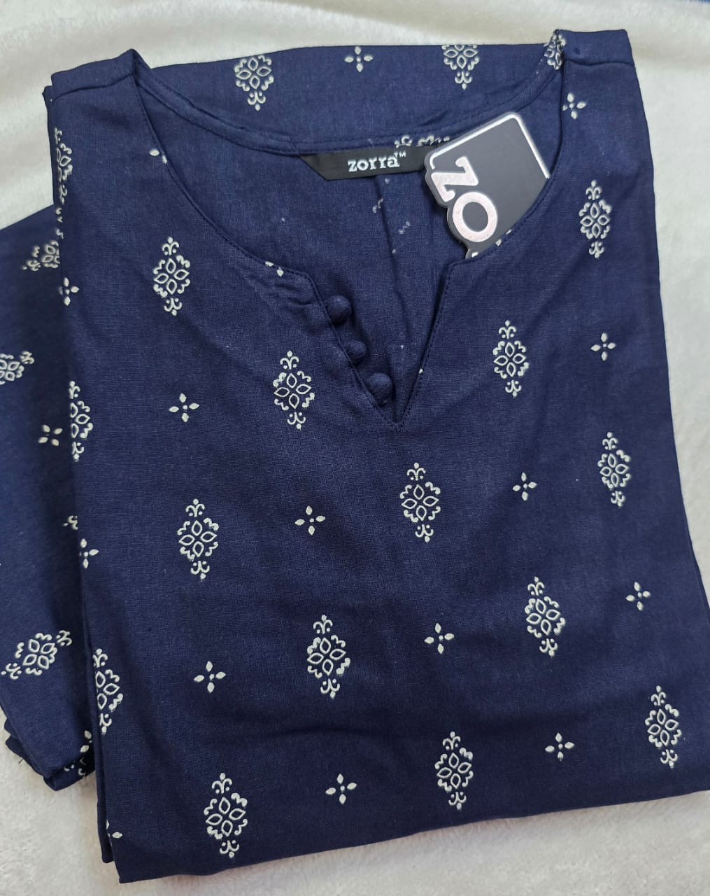 Zorra Cotton Straight Cut Kurtis