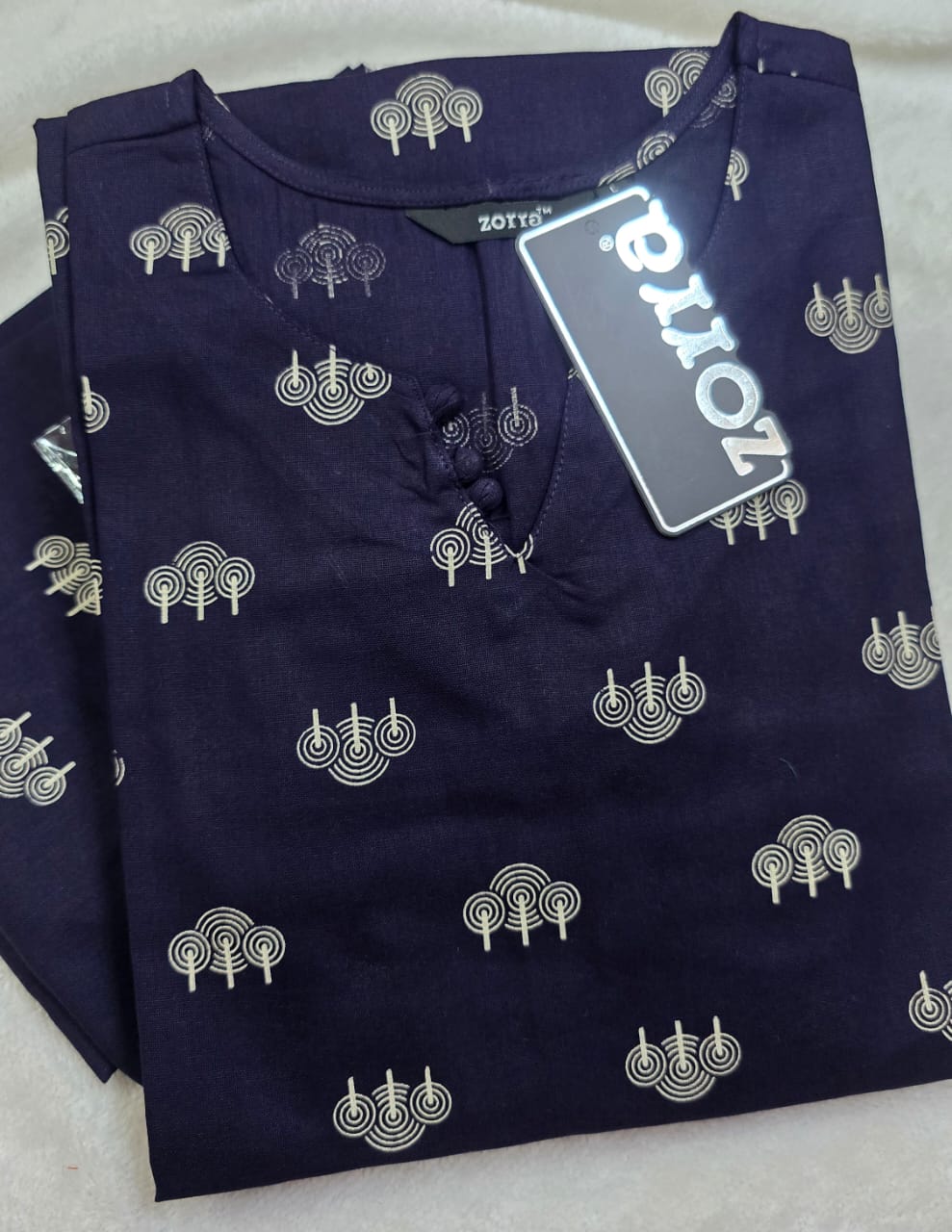 Zorra Cotton Straight Cut Kurtis