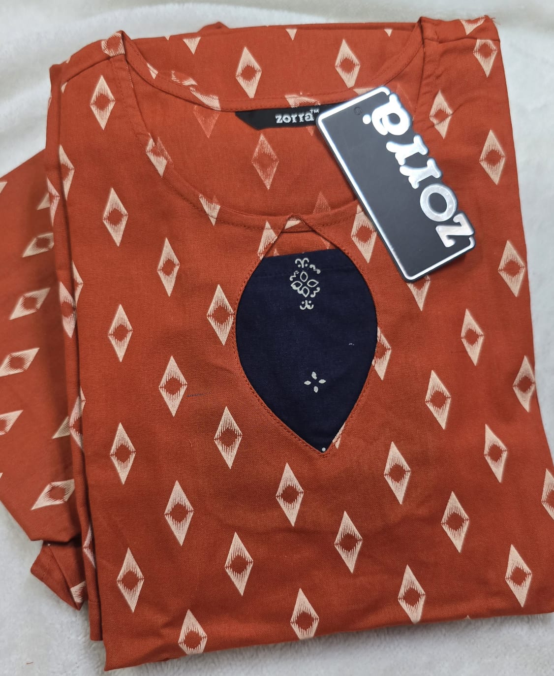 Zorra Cotton Straight Cut Kurti