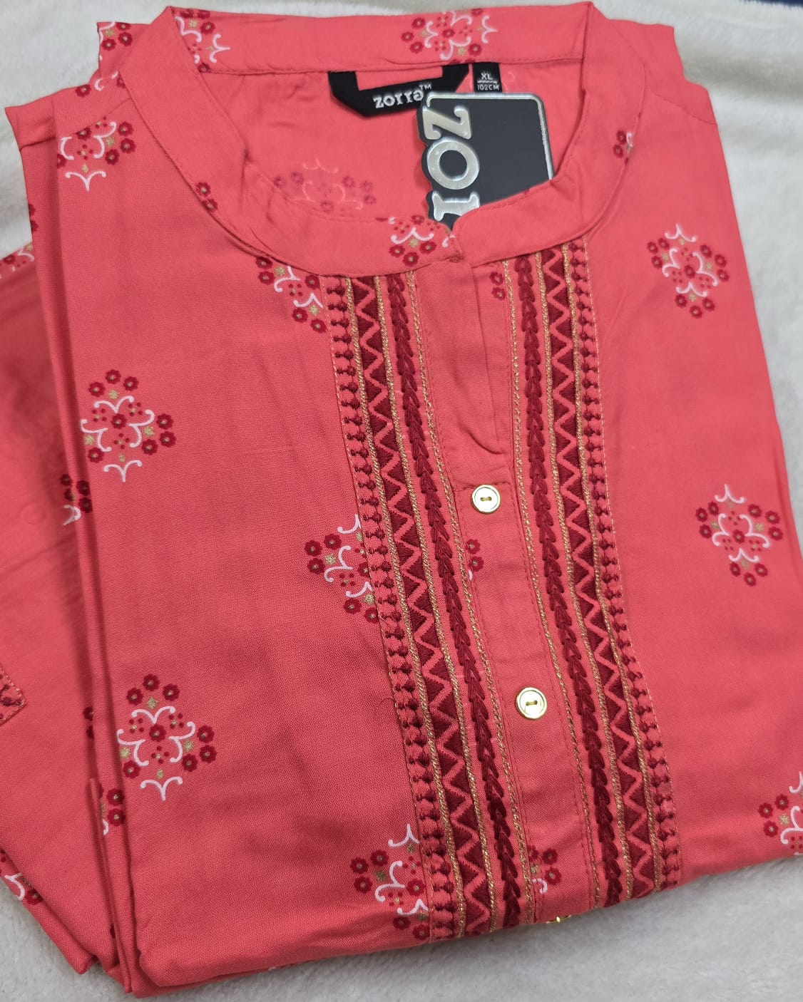 Zorra Rayon Embriodery Kurti