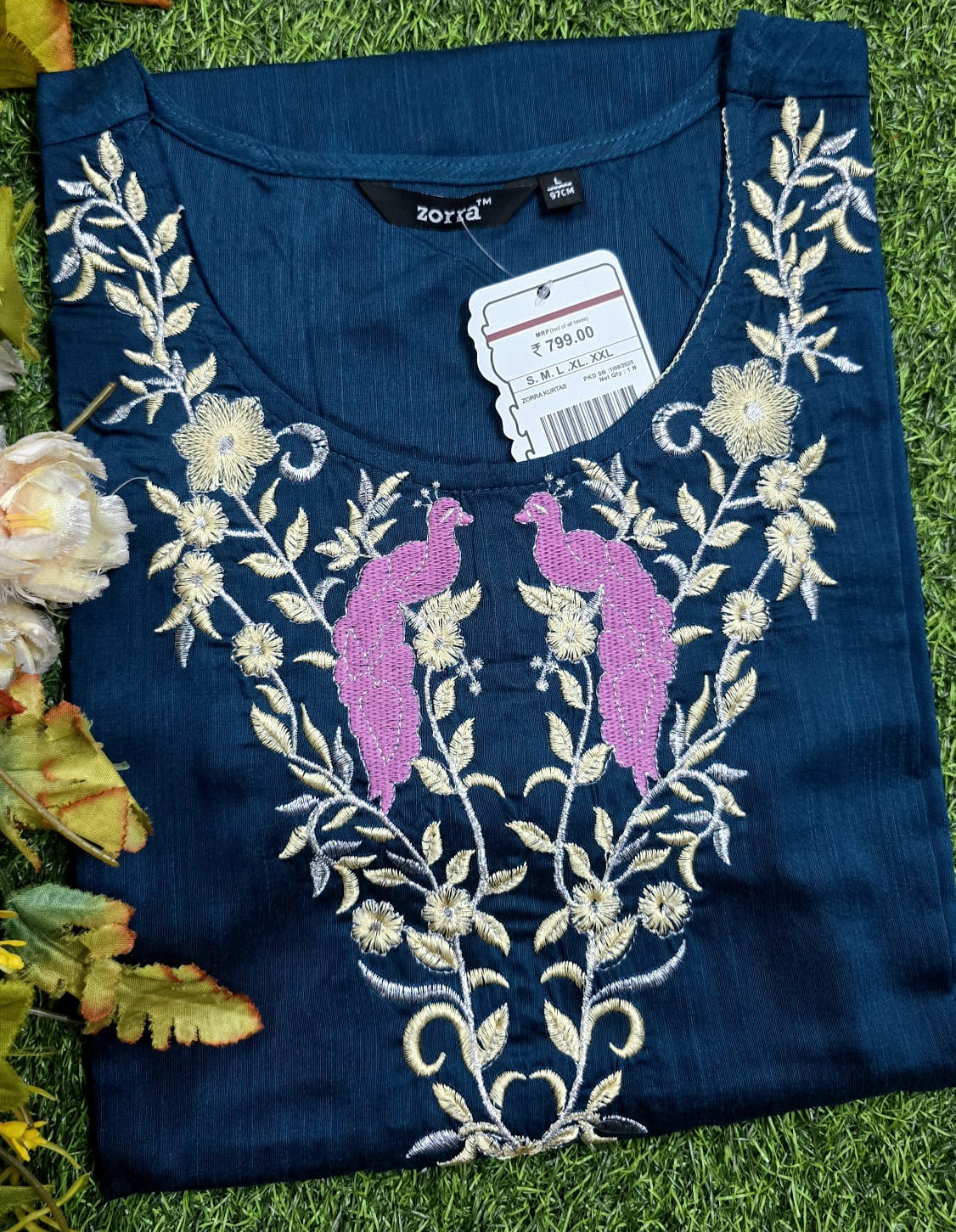 Zorra Silk Straight Cut Kurtis