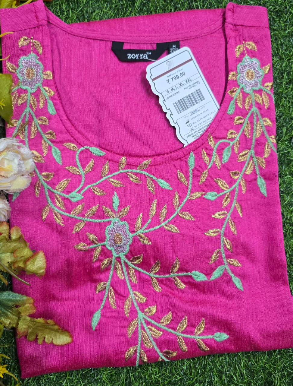 Zorra Silk Straight Cut Kurtis