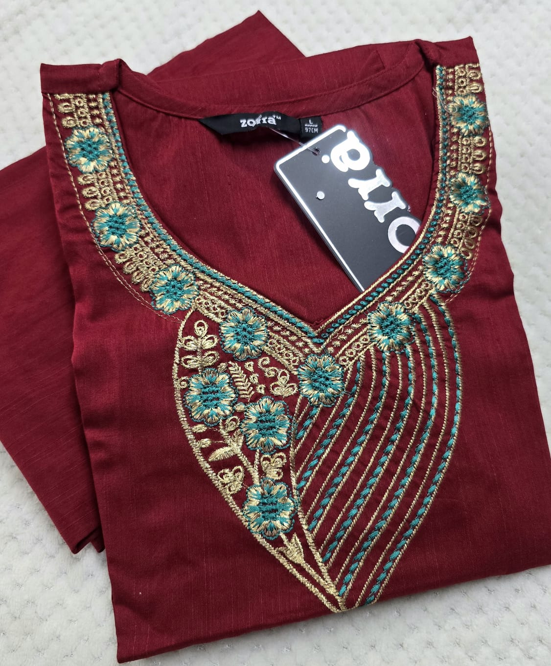 Zorra Silk Straight Cut Kurtis