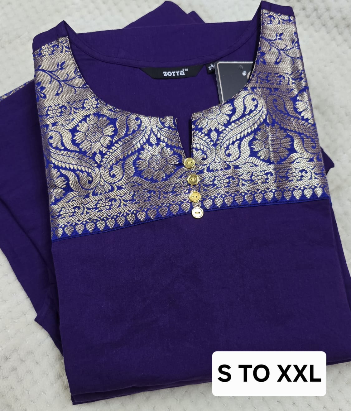 Zorra Cotton Straight Cut Kurtis