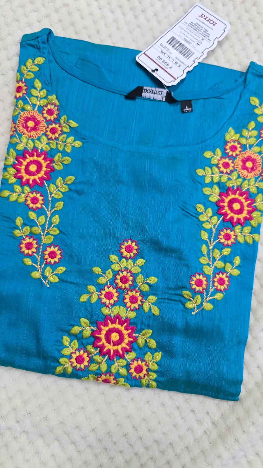 Zorra Silk Straight Cut Kurtis