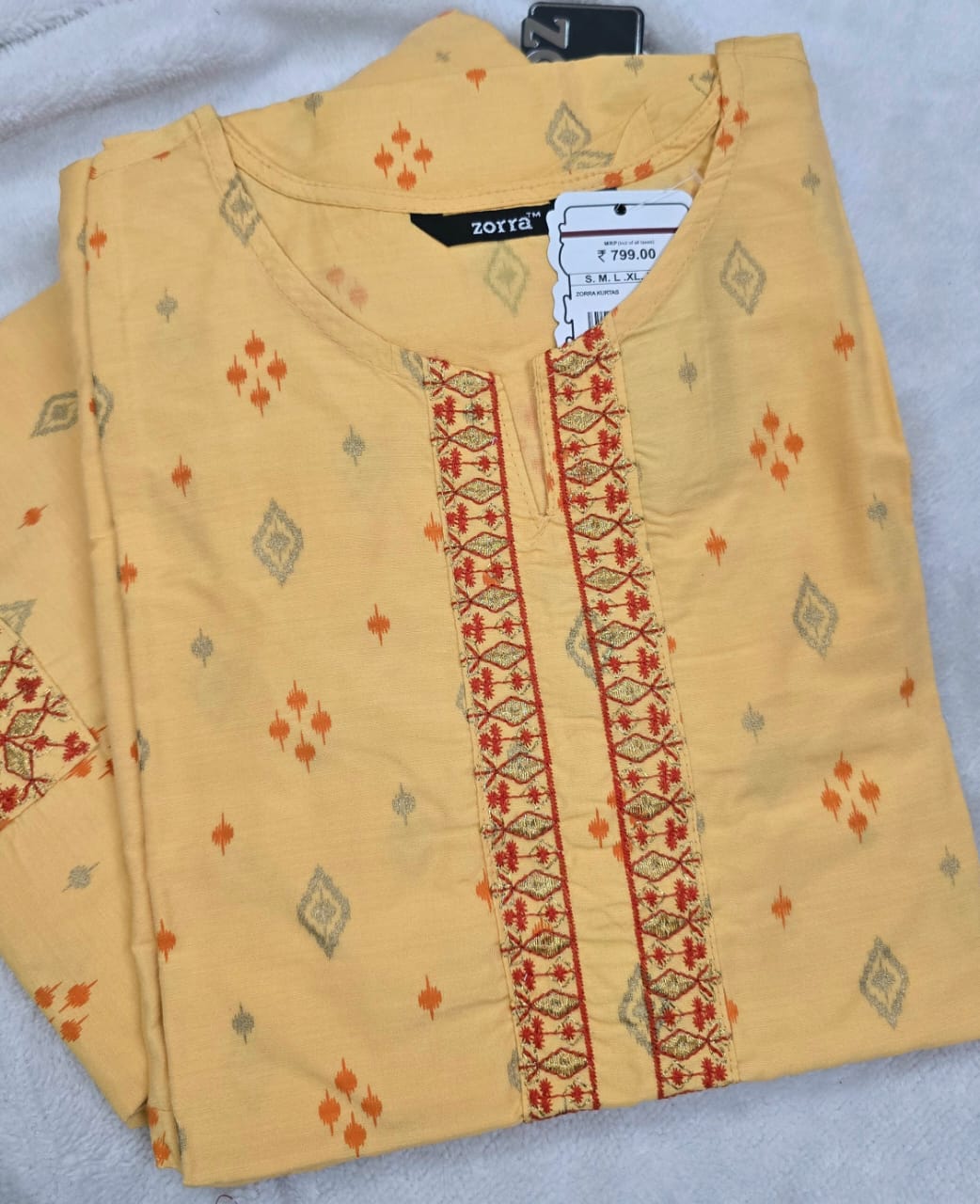 Zorra Silk Straight Cut Kurtis