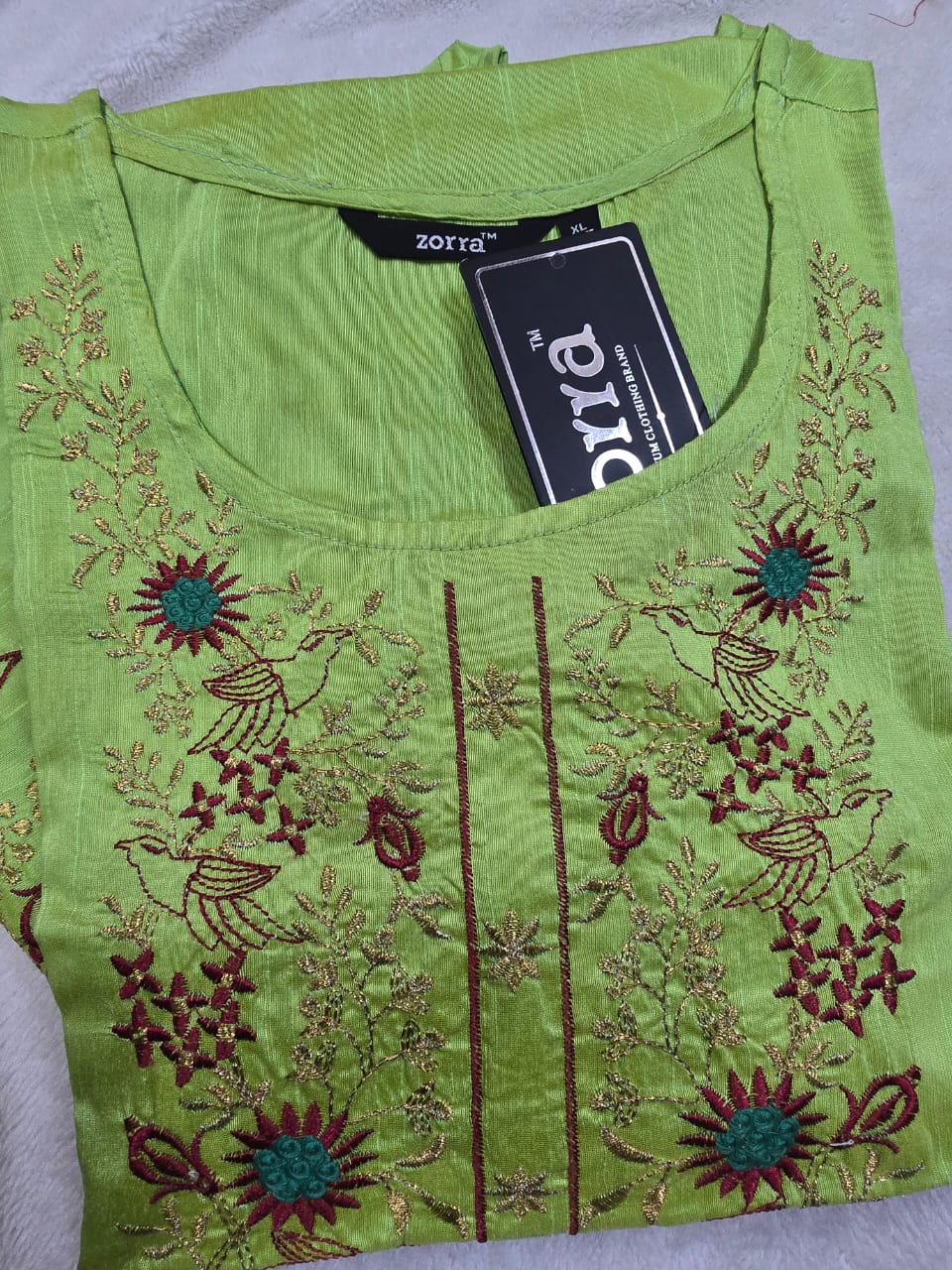 Zorra Silk Straight Cut Kurtis