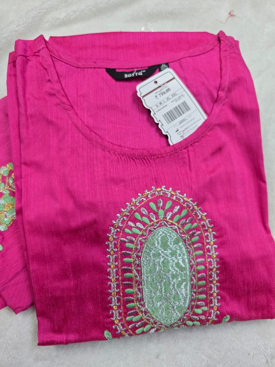 Zorra Silk Straight Cut Kurtis