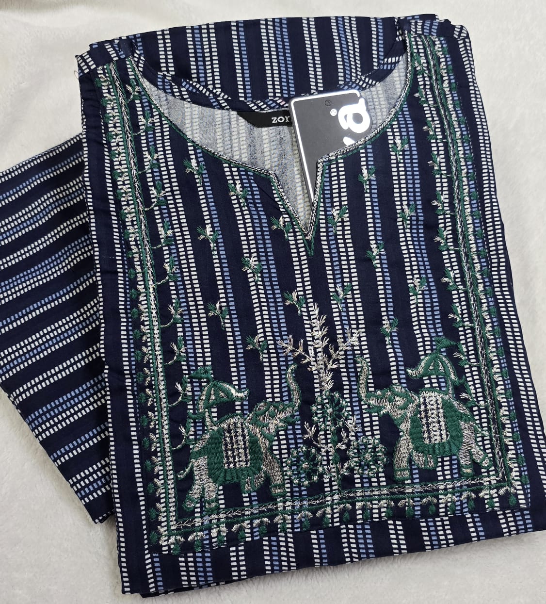 Zorra Rayon Embriodery Kurti