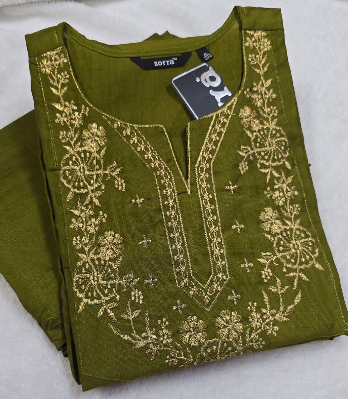Zorra Silk Straight Cut Kurtis