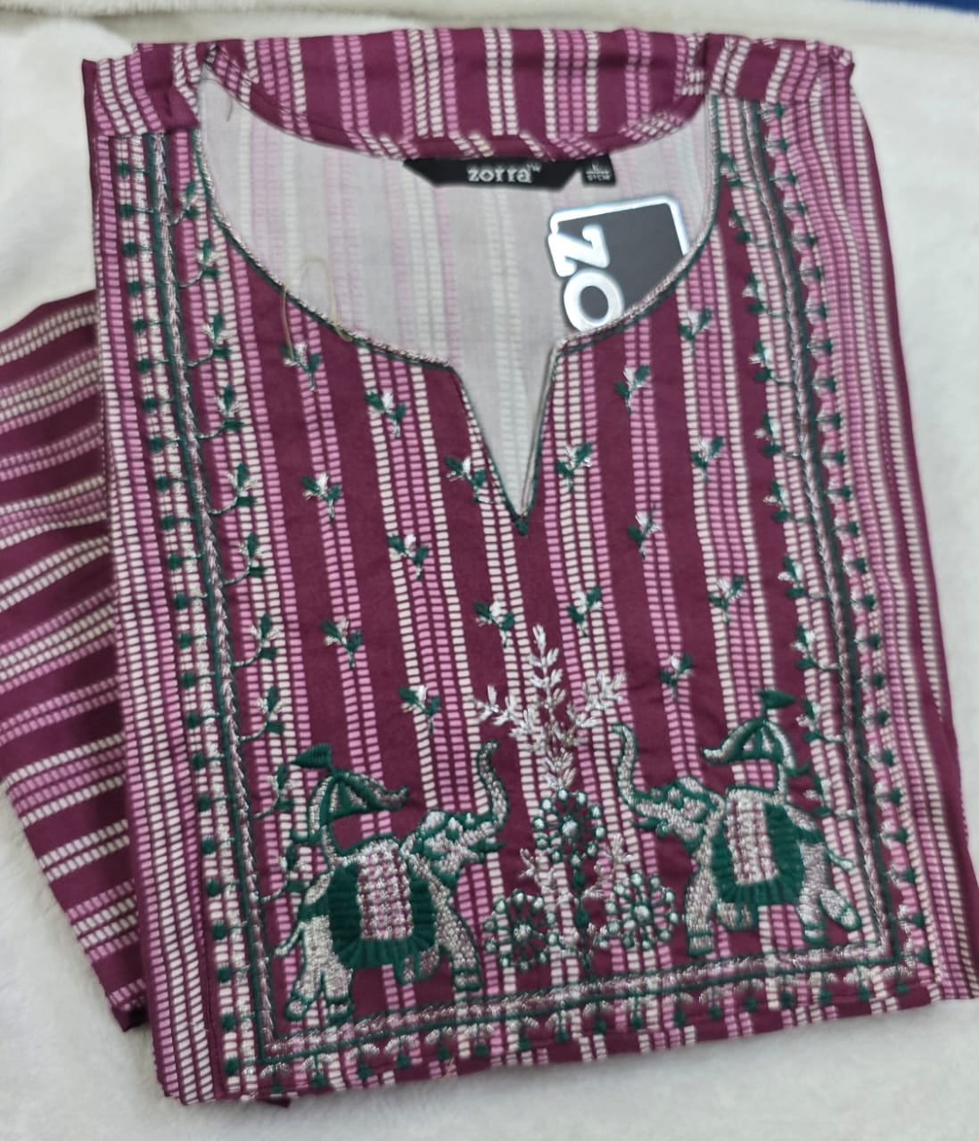 Zorra Rayon Embriodery Kurti