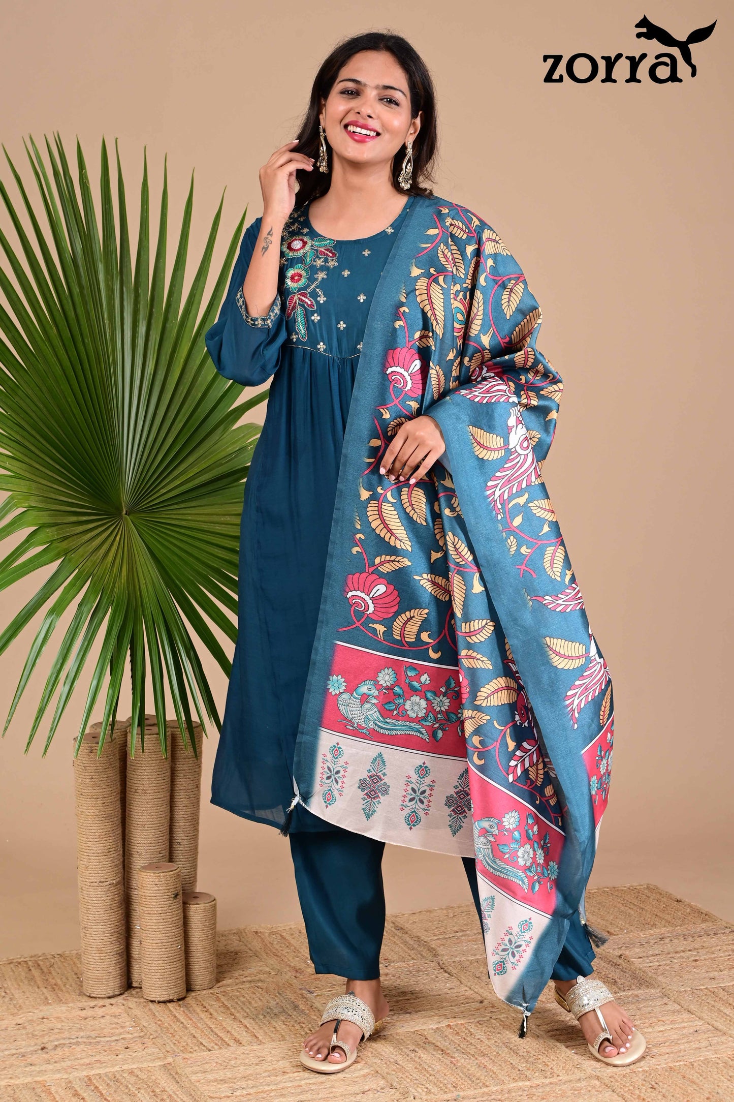 Zorra Mul Chanderi 3pc set