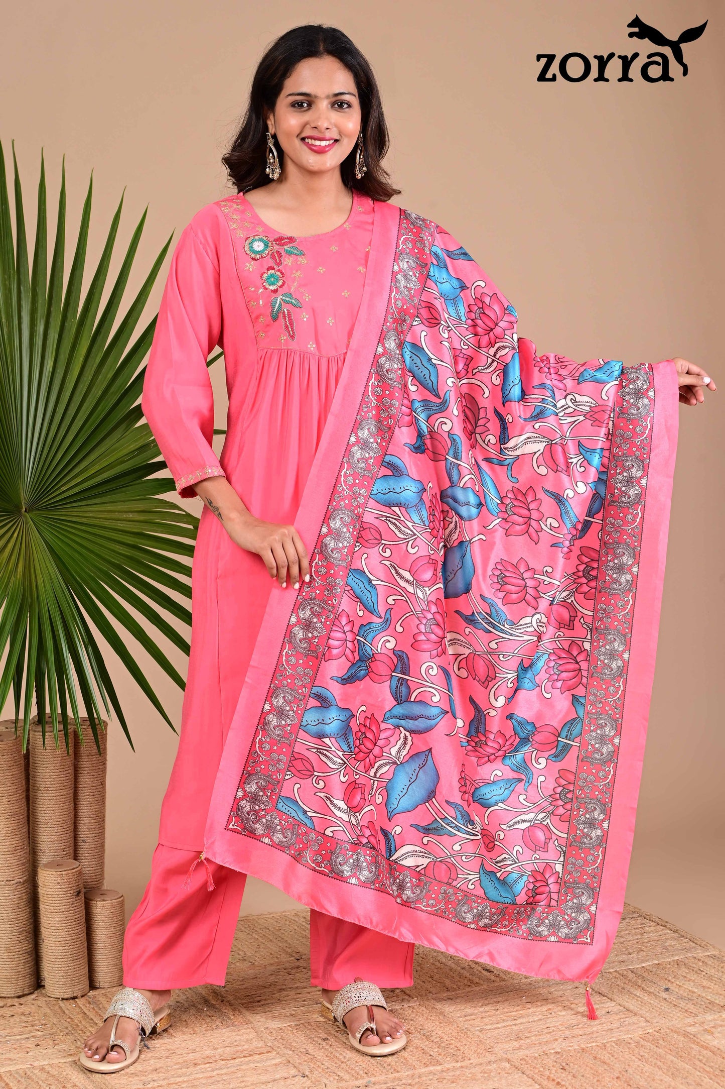 Zorra Mul Chanderi 3pc set