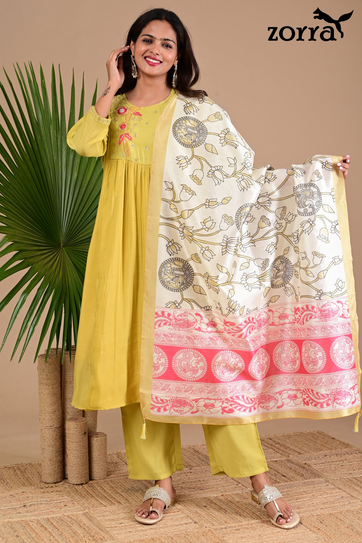 Zorra Mul Chanderi 3pc set