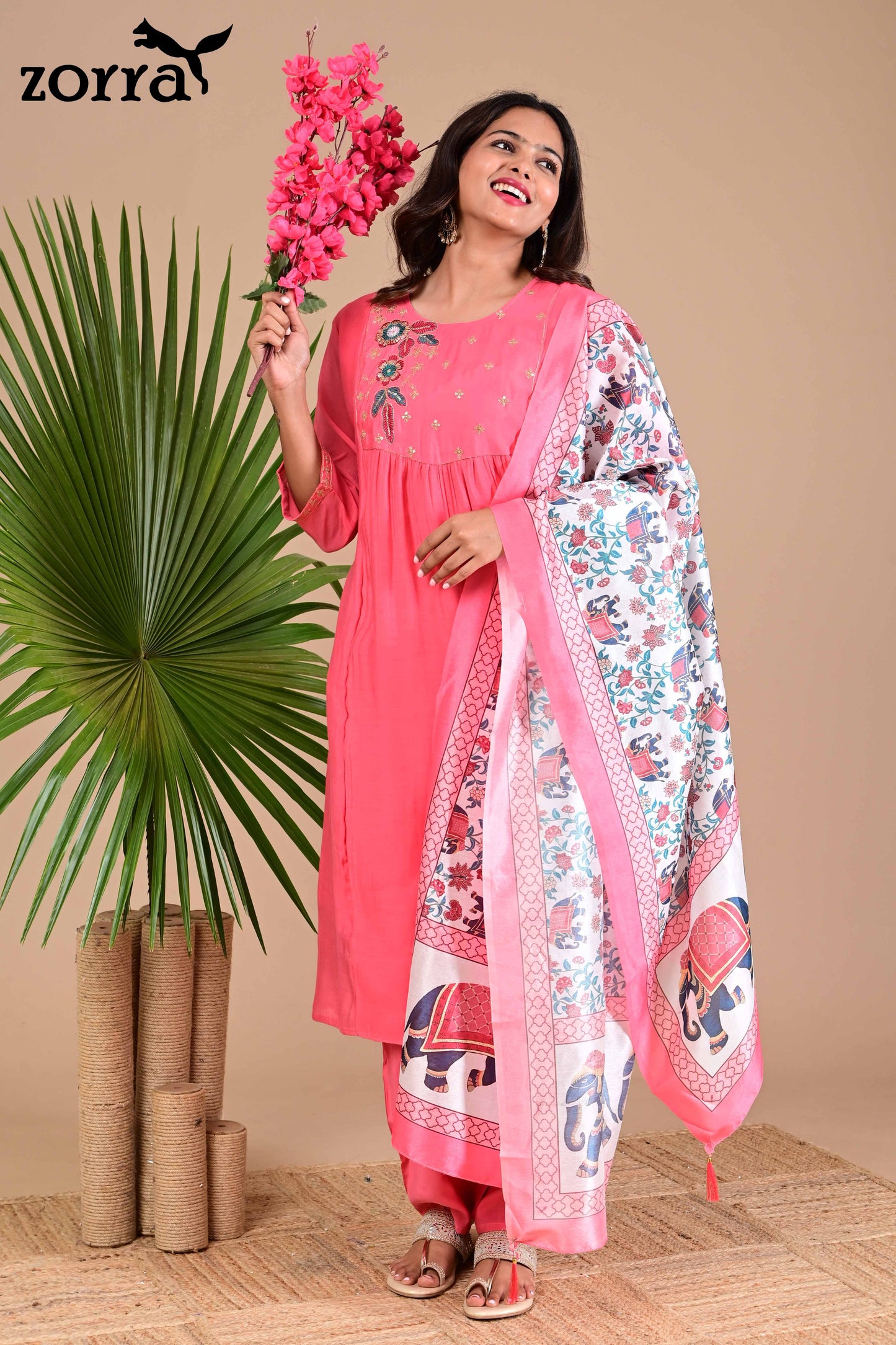 Zorra Mul Chanderi 3pc set